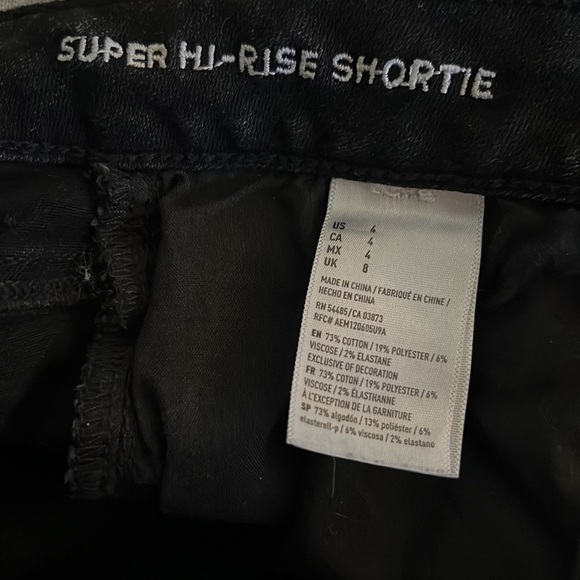 American Eagle, super hi-rise shortie, size 4 - Picture 3 of 3